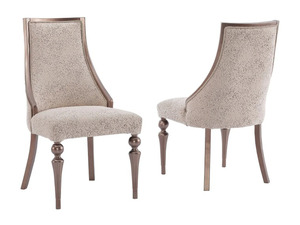 Ensemble de salle à manger moderne de luxe en teck massif, écologique et durable, avec 7 chaises et table rectangulaire dorée, idéal pour entrée d'appartement contemporain - Product Image 3
