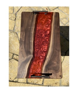 Bandeja de Madera y Resina para Mesa, Precio al por Mayor, Bandeja para Servir Alimentos, Vajilla, Venta Directa de Fábrica, Bandeja de Madera y Resina - Product Image 6