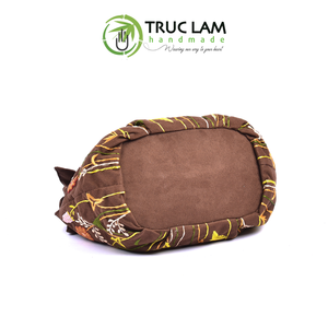 Sac de voyage artisanal en gros, petit sac en daim à oreilles de lapin avec motifs floraux et végétaux en perles de verre cousues à la main, haute qualité - Product Image 5