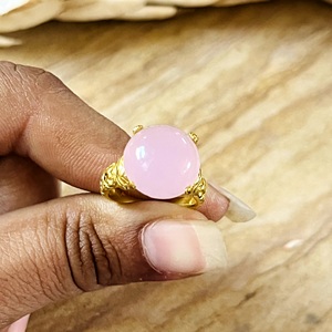 Latest Design Boho Gemstone <b>Ring</b> Vintage Brass <b>Ring</b> Women 18k Gold Plated Floral <b>Dainty</b> Statement <b>Ring</b> for Wholesale/OEM/ODM - Product Image 3