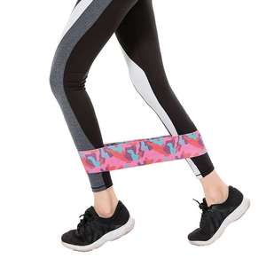 Elastic Non Slip Fabric Hip Resistance Workout Loop Band Booty Resistant Glute Circle Leg Bands High Elastic Latex Exercise Band - Product Image 5