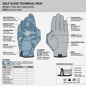 Premium Breathable Genuine Leather Golf <b>Glove</b> Right <b>Hand</b> Unisex Light Blue <b>Moisture</b> Wicking Non-Slip Adjustable Wrist Strap - Product Image 6