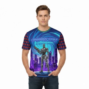 Camiseta Deportiva Personalizada con Sublimación, Cuello Redondo, Diseño con Estampado Completo, Colores Cómodos, Secado Rápido - Product Image 3