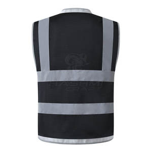 Chaleco de seguridad con logotipo personalizado disponible, con diseño reflectante brillante para la construcción y seguridad vial - Product Image 3