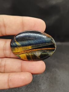 Piedra Preciosa de Ojo de Tigre de Alta Calidad, Cabujón de Piedra Amarilla Natural para la Fabricación de Joyas y Colgantes - Product Image 2