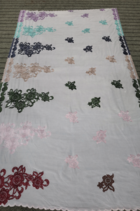 Tela de Voile de Algodón Largo Premium de 160g, Chal Transpirable con Bordado Floral de Verano y Pedrería para Mujer, Uso Diario en Medio Oriente y África - Product Image 2