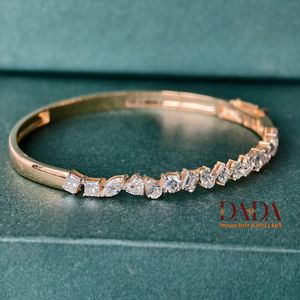 Statement Multi Shape Diamond <b>Bracelet</b> for Women Lab Grown Diamond Designer Jewelry Wedding Anniversary Present - Product Image 5