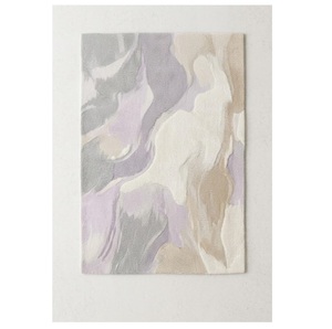 Hand Tufted Wool Area <b>Rug</b> with Anti-Skid Base Modern Geometric Pattern <b>Thick</b> Pile for Living Room Bedroom Hotel & Office Use - Product Image 1