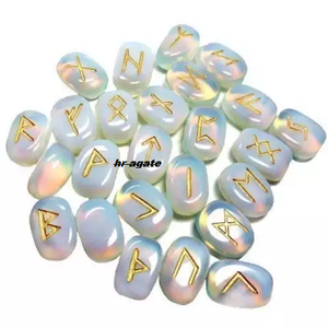 Agate Pierre Naturelle Vente en Gros Meilleure Qualité Guérison Reiki Rune Set Cristal Haute Poli Chakra Energy Sets - Product Image 3
