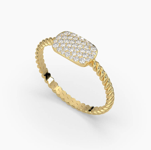 Bague de luxe vintage en or 14 carats avec halo de diamants de laboratoire certifiés IGI, plaquée or, couleur VVS1, bijoux de mariage et de fête - Product Image 4