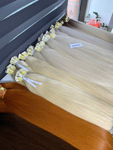 Cabello Vietnamita de Alta Calidad para Coloración, 24 Pulgadas, 60 cm, Donante Único, Virgen, Colores Naturales Teñidos, Super Double Drawn - Product Image 5