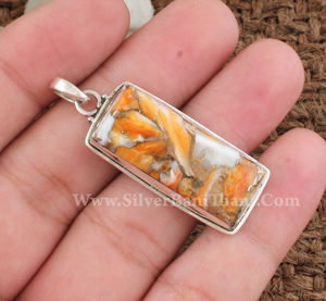 Anillo Colgante de Turquesa Cobre Ostra Natural con Plata de Ley 925, Amuleto Geométrico de Piedra Azul, Hecho a Mano, Vintage, Unisex, Aniversario - Product Image 2