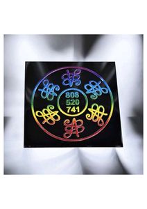 แผ่นรองแก้วหินออบซิเดียนสีดำธรรมชาติคุณภาพสูง รูปทรงสี่เหลี่ยม ลายเรขาคณิตศักดิ์สิทธิ์ แบบสามมิติ สำหรับขายส่ง - Product Image 3