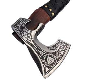 STEEL CRAFT INTERNATIONAL Hand-Forged Carbon Steel Flat Personalized Hammer <b>Axe</b> 18inch Full Tang Ash Wood Handle DIY Grade ODM - Product Image 5