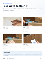 Serrure de cabinet intelligente CL03-NFC, serrure de tiroir invisible RFID, serrure de sécurité pour enfants, sans perçage, serrure électronique pour armoires et tiroirs à domicile