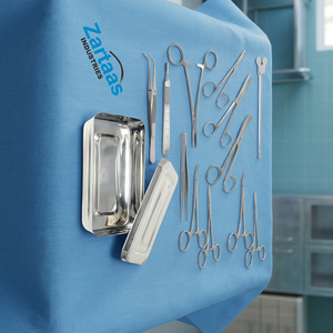 Kit de Cirugía Menor Básico de 13 Piezas, Incluye Pinzas, Tijeras, Portaagujas, Empacado en Caja de Esterilización con Tapa, Acero Inoxidable de Calidad - Product Image 3