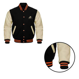 เสื้อแจ็คเก็ตหนังแขนหนังสำหรับผู้ชายแบบแห้งเร็วสำหรับฤดูใบไม้ร่วงและฤดูหนาว คุณภาพดีที่สุด ผลิตตามสั่ง เสื้อแจ็คเก็ตหนังแขนหนังสำหรับผู้ชายสำหรับฤดูหนาว - Product Image 1