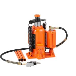 Martinetto idraulico pneumatico a bottiglia da 20 tonnellate/40.000 libbre, gamma di sollevamento 10,4-19,7 pollici, design completamente saldato, pompa ad aria manuale per martinetti auto - Product Image 1