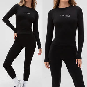 Conjuntos de yoga para mujer, ropa deportiva para correr, conjuntos de fitness para gimnasio, sujetador deportivo, leggings de yoga, conjunto de ropa deportiva de 2 piezas con logo. - Product Image 6