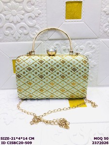 Premium Women Clutch Handbags with <b>Sequin</b> Embroidery, Luxury Evening <b>Bags</b> for Wedding Party and Festive Occasions Bulk Supplier - Product Image 4