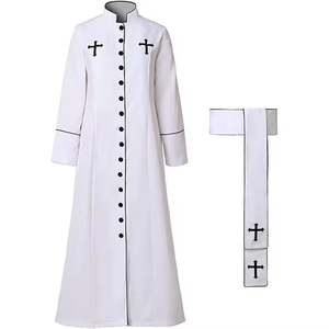Túnicas de Iglesia Profesionales Ligeras de Manga Larga para Sacerdotes, de Alta Calidad, Secado Rápido y Cómodas, Hechas en Fábrica, Venta al Por Mayor - Product Image 2