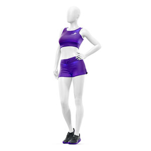 Conjunto Deportivo de 2 Piezas para Mujer, Top Deportivo y Pantalones Cortos de Secado Rápido, Ropa para Yoga, Running, Gimnasio, Fitness y Entrenamiento - Product Image 5