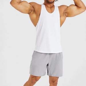 Men's <b>White</b> Solid Color Breathable Knitted <b>Tank</b> <b>Top</b> Casual O-Neck Sleeveless <b>Top</b> - Product Image 6