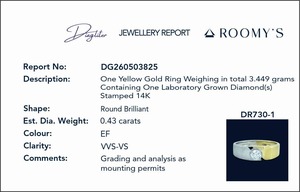 Anillo con Diamantes de Excelente Calidad para Mujer, Anillo Clásico de Oro con Diamantes Brillantes Disponible al Mejor Precio - Product Image 2