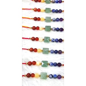 Vente en gros – Nouveauté 2026 : Bracelet RAKHI 7 Chakras en Pierres Précieuses, Fait Main, Feng Shui, Taille Personnalisée, Idéal pour Sœur, Frère, Amour et Bien-être - Product Image 1
