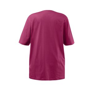 เสื้อยืดคอวีผู้หญิงไซส์ใหญ่ สีพื้น ทรงหลวม สวมใส่สบาย ผลิตจากผ้าฝ้าย รับผลิตแบบ OEM ODM ขายส่งจากโรงงาน - Product Image 2