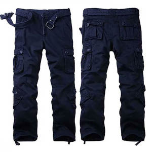 Pantalon cargo décontracté pour homme, léger, de haute qualité, en toile déchirée, coupe slim, extensible, respirant, écologique, jambe droite, tendance - Product Image 3