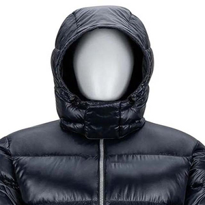 OEM Custom Men's Winter Puffer Jacket Stand Collar Waterproof <b>Covered</b> <b>Button</b> Reversible Eco-Friendly Cotton Liner Custom Colors - Product Image 3