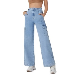 Mejor Oferta: Jeans de Mezclilla Casuales de Cintura Alta con Logo Personalizado, Pierna Recta, Holgados, de Invierno, Sólidos, para Mujer, Ajuste Holgado, Rotos - Product Image 4