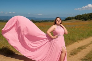 Robe longue de soirée de luxe en satin de soie fluide pour femme, idéale pour les séances photo de haute couture - Product Image 3