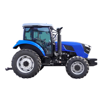 Tractor Agrícola de 80HP con Tracción 4x4, Cabina con Aire Acondicionado, Fuerte Presión Hidráulica y Gran Capacidad de Elevación para Trabajo en Campo