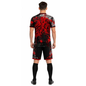 ชุดเสื้อเจอร์ซีย์โพลีเอสเตอร์ 100% พิมพ์ลายตามสั่ง สำหรับสโมสร ทีม ผู้เล่น แฟนคลับ บริการ OEM ระบายอากาศได้ดี เหมาะสำหรับฤดูร้อน ชุดฟุตบอล 7 คน - Product Image 5