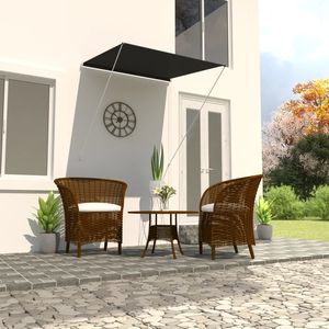 Auvent rétractable anthracite 39.4 "x 59.1" - Product Image 1