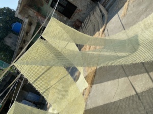 Rouleau de tissu en feuille de sangle en rotin naturel, matériau de canne à motif carré pour la décoration intérieure, fabrication de paniers de meubles - Product Image 3