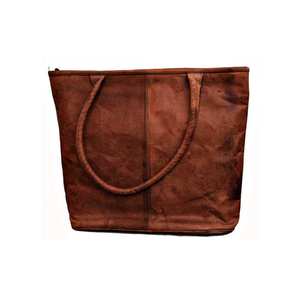 Brown PU Leather Tote Bag Women <b>Shoulder</b> Handbag Open Top Shopper Bag Fashion Daily Carry - Product Image 3