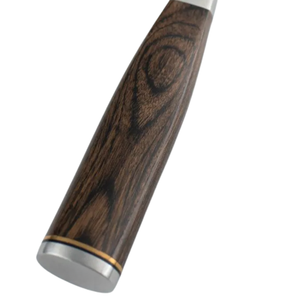 Fourchette à découper de 6,5 pouces en acier inoxydable à deux dents avec manche en bois Pakka pour servir la dinde rôtie, le jambon et la volaille - Product Image 6