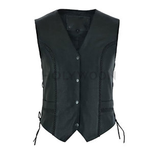 Chaleco de Cuero para Mujer, Diseño Clásico, Impermeable, Estilo Urbano, Sensación Suave, Ligero, Estilo Simple para Actividades al Aire Libre y Uso Diario - Product Image 3