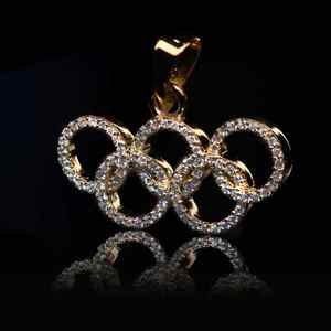 Oferta Especial: Colgante de Moissanita de Plata de Ley 925 con Letra Inicial Estilo Hip Hop, Acabado Personalizado Iced, Pasa Prueba de Diamante, Brillante - Product Image 2