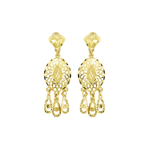 Juego de Joyería Largo de Diseño Turco en Oro Laminado de 14K, 18K y 24K al por Mayor, Conjunto de Joyería Nupcial Tradicional, Estilo Dubái, Joyería de Moda - Product Image 4