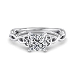 Traditional Irish Knot Layout Moissanite Diamond Gorgeous Four Claw <b>Women</b> Marriage 925 <b>Silver</b> <b>Wedding</b> <b>Ring</b> - Product Image 3