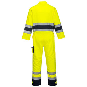 Custom Hi Vis Reflective Safety Coverall for Men Durable PPE Workwear Uniform Boiler Suit Mechanic Construction Work <b>Overall</b> - Product Image 3