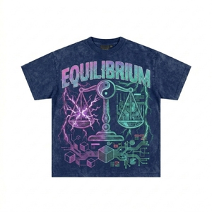 High Quality 180GSM Custom Logo 100% Polyester Cotton <b>TShirt</b> Men's <b>Plain</b> Embroidered Crew Neck T-Shirt - Product Image 5