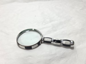 Handmade Vintage Brass Magnifying Glass with Black & White Bone Inlay Handle Luxury Desktop <b>Decorative</b> Loupe Reading Glass - Product Image 2