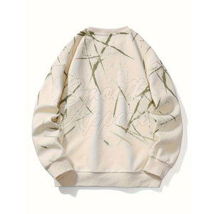 Sweat-shirt pour homme athlétique 100% coton avec tissu extensible, écologique et à séchage rapide - Course à pied, gym, usage quotidien en hiver - Product Image 2
