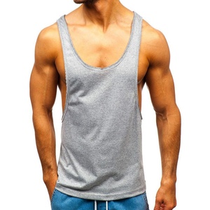 เสื้อกล้ามออกกำลังกายผู้ชายสีเทา สำหรับเพาะกาย ฟิตเนส วิ่ง  แบบถัก มีไซส์ใหญ่  ขายตรงจากโรงงาน ปี 2026 - Product Image 1