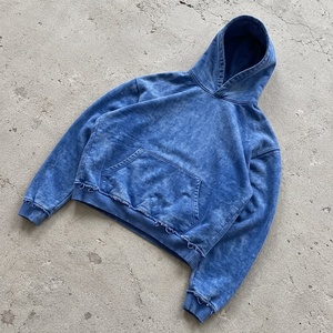 Hoodie Oversize à Marque Blanche 450 GSM en Polaire Délavée Effet Vieilli Style Streetwear pour Marques de Vêtements - Product Image 6